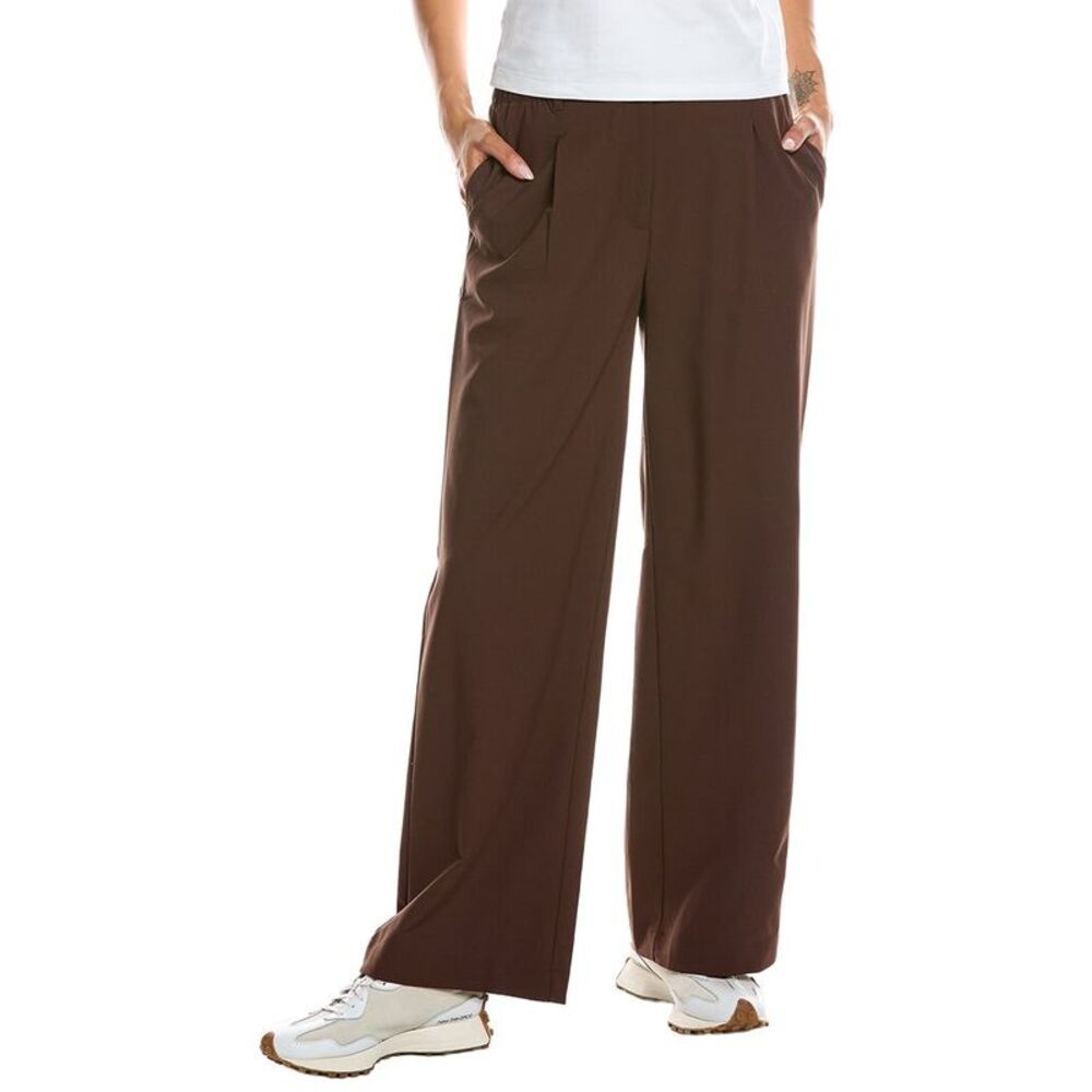 Beyond Yoga Womens  Status Pleated 31In Wide Leg Trouser